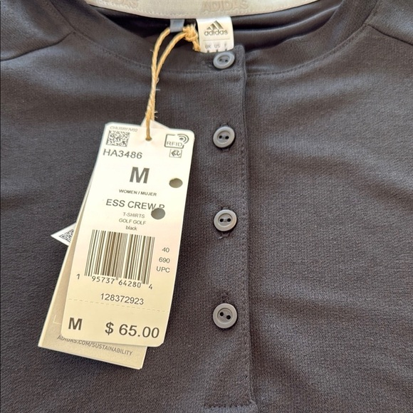 Adidas Women's Essentials Crew Polo Size Medium - Picture 4 of 9